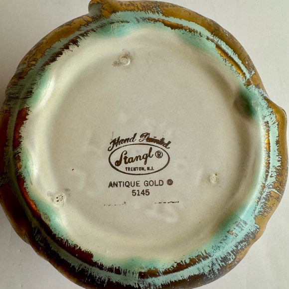 22k gold painted MCM Vintage Stangl pottery tulip.Hand painted. - Picture 8 of 10